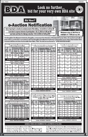 BDA e auction notification Nov 2016