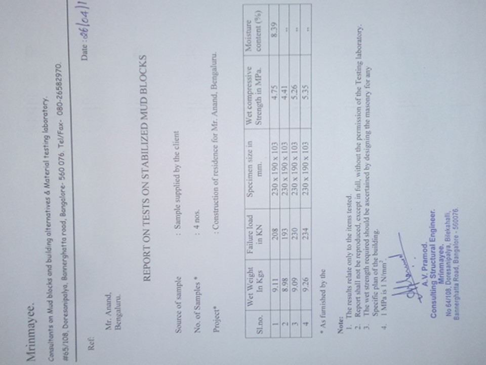 Strength Test Report