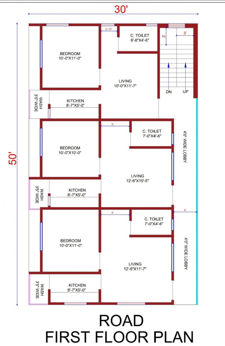 Floor paln 30X50